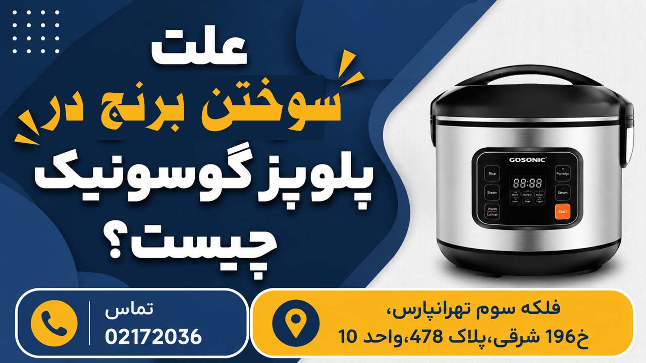علت سوختن برنج در پلو پز گوسونیک چیست؟